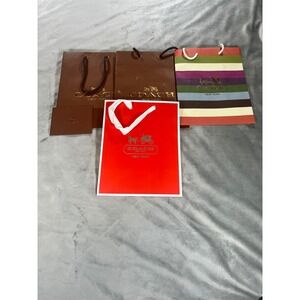SOLD LOT 4 COACH New York EMPTY Gift Shopping Bag Medium Size, 9.75"x7.75"x4.75"